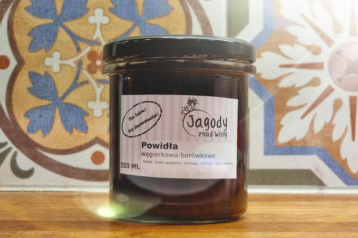 Powidła węgierkowo-borówkowe 350g