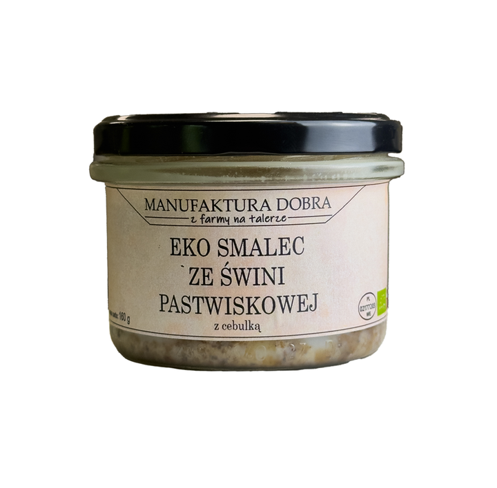 Smalec ze świni pastwiskowej z cebulką EKO 160 g