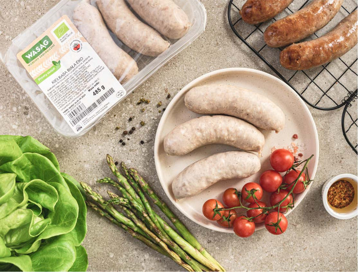 Kiełbasa biała parzona Eko Wasąg 485 g