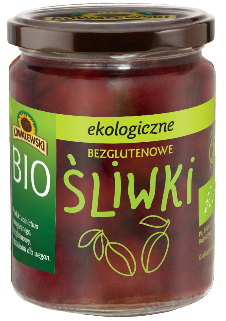 Śliwki marynowane bezglutenowe BIO 540 ml
