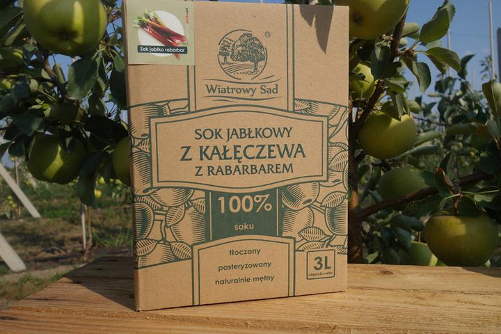 Sok jabłkowy z rabarbarem 3l