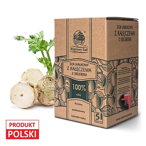 Sok jabłkowy z selerem 5l
