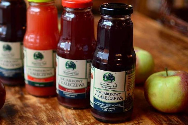 Sok jabłkowy z sokiem z owocu czarnego bzu 300ml