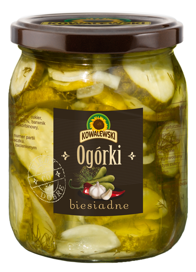 Ogórki konserwowe krojone biesiadne 540 ml