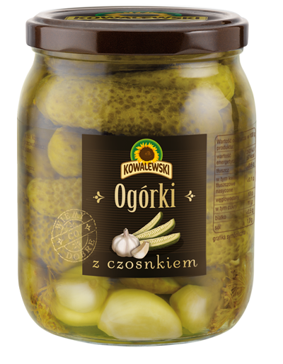 Ogórki z czosnkiem 540 ml