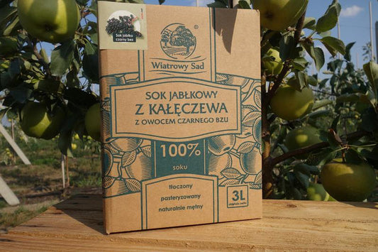Sok jabłkowy z owocem czarnego bzu 3l