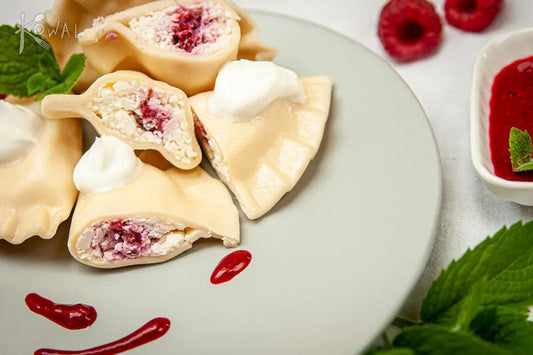 Pierogi z serem i malinami 400 g