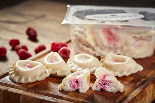 Pierogi Babci Fredzi z malinami i serem 500 g