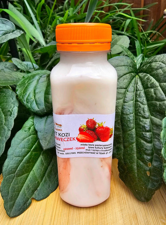 Jogurt kozi z truskaweczek 250 ml
