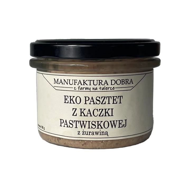 Pasztet z Kaczki Pastwiskowej z żurawiną EKO 190 g