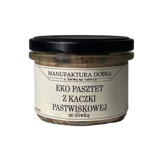 Pasztet z Kaczki Pastwiskowej ze śliwką EKO 190 g